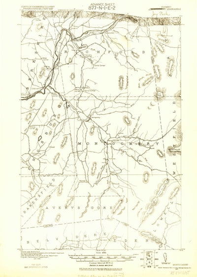 United States Geological Survey Jay Peak, VT (1920, 62500-Scale) digital map