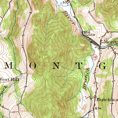 United States Geological Survey Jay Peak, VT (1953, 62500-Scale) digital map