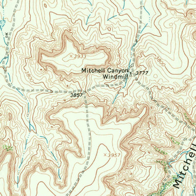 United States Geological Survey Jay Taylor Ranch, TX (1966, 24000-Scale) digital map