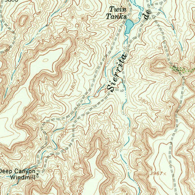 United States Geological Survey Jay Taylor Ranch, TX (1966, 24000-Scale) digital map
