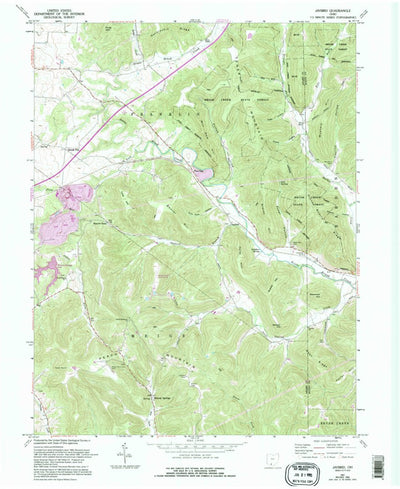United States Geological Survey Jaybird, OH (1961, 24000-Scale) digital map