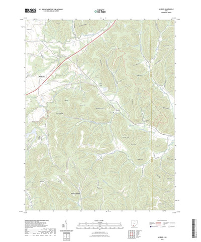 United States Geological Survey Jaybird, OH (2023, 24000-Scale) digital map