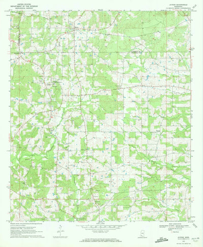 United States Geological Survey Jayess, MS (1970, 24000-Scale) digital map