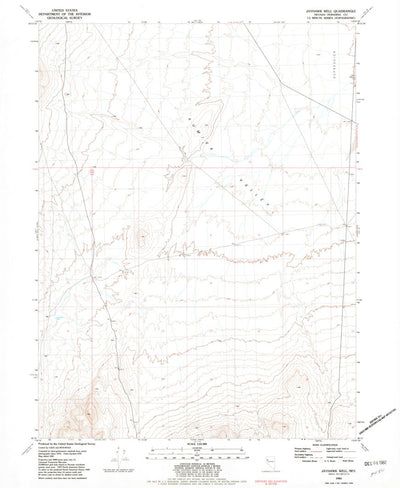 United States Geological Survey Jayhawk Well, NV (1981, 24000-Scale) digital map