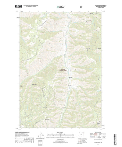 United States Geological Survey Jaynes Ridge, OR (2020, 24000-Scale) digital map