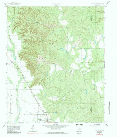 United States Geological Survey Jayton North, TX (1958, 24000-Scale) digital map