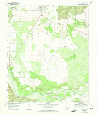 United States Geological Survey Jayton South, TX (1969, 24000-Scale) digital map