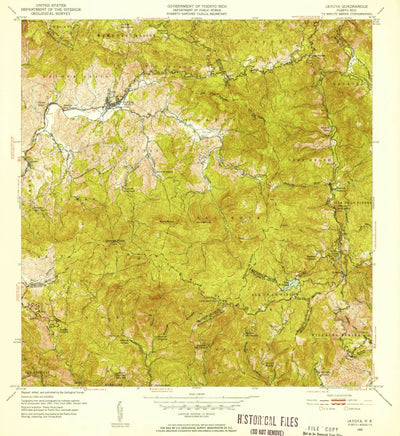 United States Geological Survey Jayuya, PR (1952, 30000-Scale) digital map