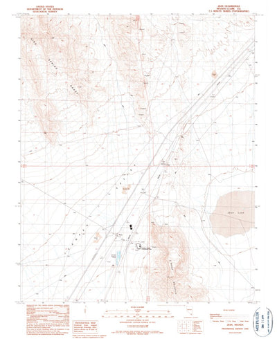 United States Geological Survey Jean, NV (1989, 24000-Scale) digital map