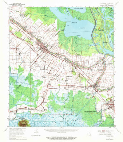 United States Geological Survey Jeanerette, LA (1963, 62500-Scale) digital map