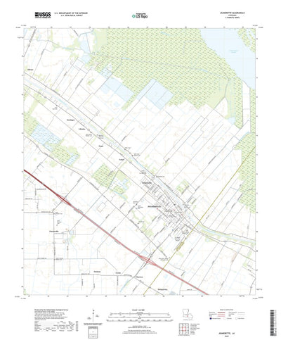 United States Geological Survey Jeanerette, LA (2020, 24000-Scale) digital map