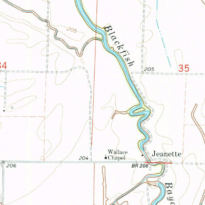 United States Geological Survey Jeanette, AR (1981, 24000-Scale) digital map