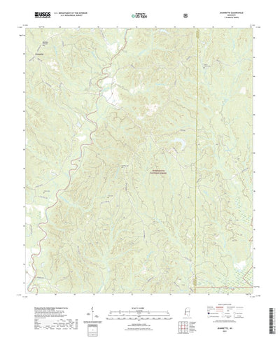 United States Geological Survey Jeannette, MS (2021, 24000-Scale) digital map