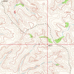 United States Geological Survey Jeans Fork NW, MT (1967, 24000-Scale) digital map