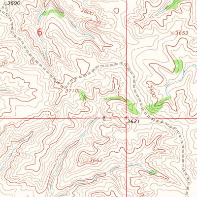 United States Geological Survey Jeans Fork NW, MT (1967, 24000-Scale) digital map