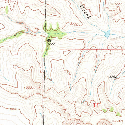 United States Geological Survey Jeans Fork SE, MT (1967, 24000-Scale) digital map
