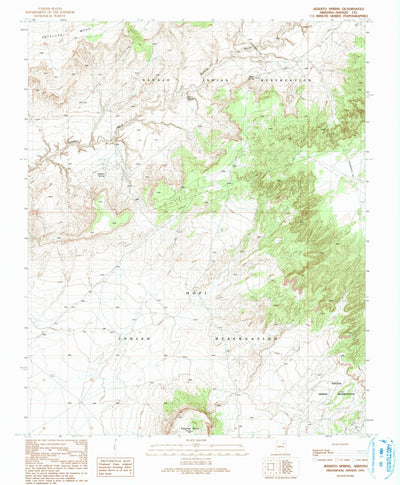 United States Geological Survey Jeddito Spring, AZ (1991, 24000-Scale) digital map