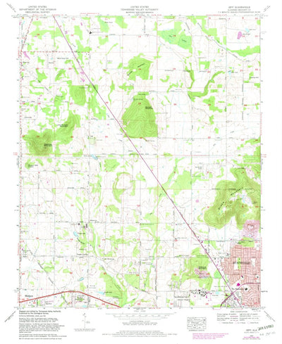 United States Geological Survey Jeff, AL (1967, 24000-Scale) digital map