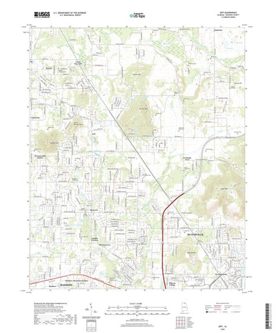 United States Geological Survey Jeff, AL (2020, 24000-Scale) digital map
