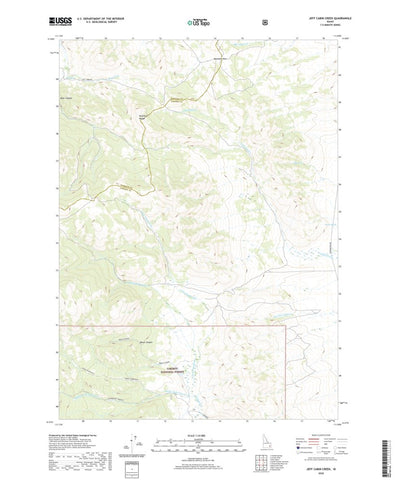 United States Geological Survey Jeff Cabin Creek, ID (2020, 24000-Scale) digital map