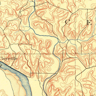 United States Geological Survey Jefferson City, MO (1886, 125000-Scale) digital map