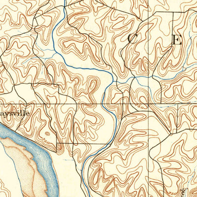 United States Geological Survey Jefferson City, MO (1894, 125000-Scale) digital map
