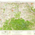 United States Geological Survey Jefferson City, MO (1959, 250000-Scale) digital map