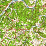 United States Geological Survey Jefferson City, MO (1959, 250000-Scale) digital map