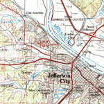 United States Geological Survey Jefferson City, MO (1982, 100000-Scale) digital map