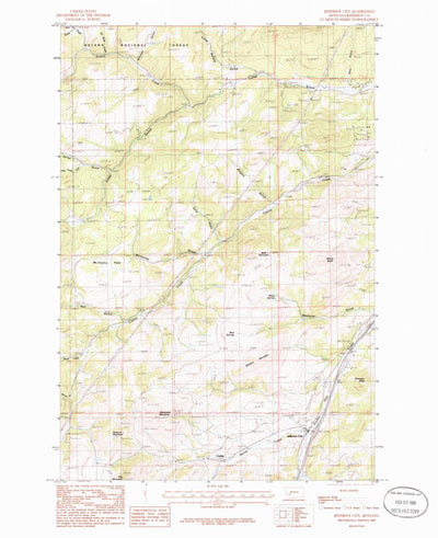 United States Geological Survey Jefferson City, MT (1985, 24000-Scale) digital map