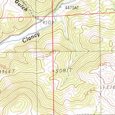 United States Geological Survey Jefferson City, MT (1985, 24000-Scale) digital map