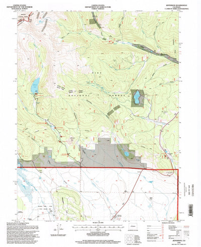 United States Geological Survey Jefferson, CO (1994, 24000-Scale) digital map