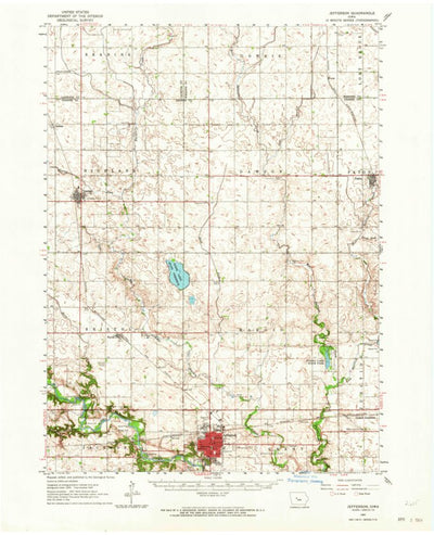 United States Geological Survey Jefferson, IA (1962, 62500-Scale) digital map