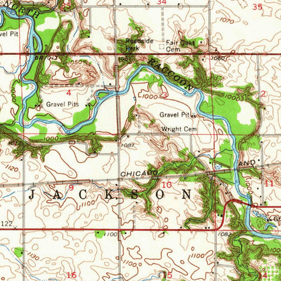 United States Geological Survey Jefferson, IA (1962, 62500-Scale) digital map