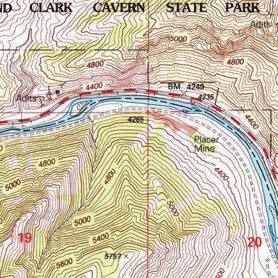 United States Geological Survey Jefferson Island, MT (1996, 24000-Scale) digital map