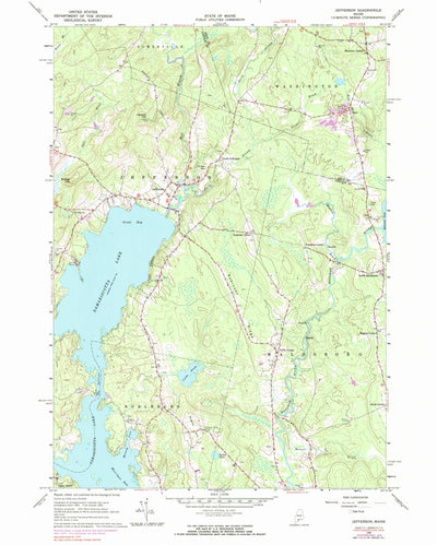 United States Geological Survey Jefferson, ME (1965, 24000-Scale) digital map