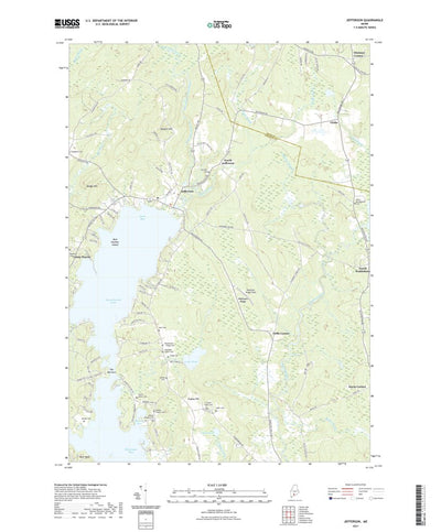 United States Geological Survey Jefferson, ME (2021, 24000-Scale) digital map