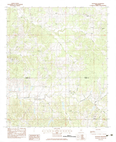United States Geological Survey Jefferson, MS (1983, 24000-Scale) digital map
