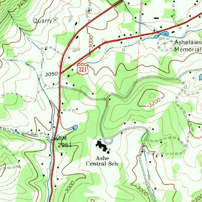 United States Geological Survey Jefferson, NC (1968, 24000-Scale) digital map