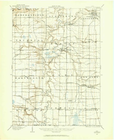 United States Geological Survey Jefferson, OH (1905, 62500-Scale) digital map