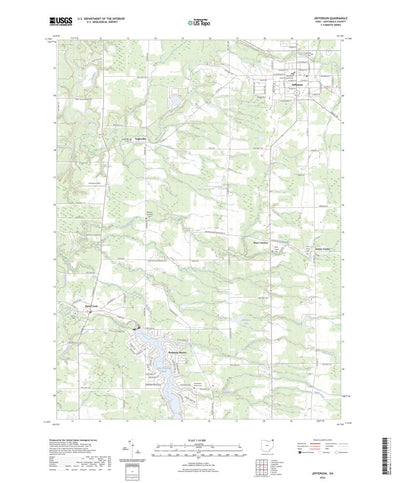 United States Geological Survey Jefferson, OH (2023, 24000-Scale) digital map