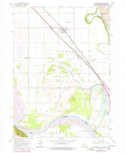 United States Geological Survey Jefferson, SD-NE-IA (1963, 24000-Scale) digital map