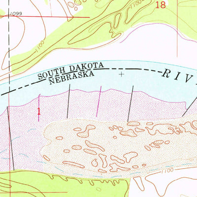 United States Geological Survey Jefferson, SD-NE-IA (1963, 24000-Scale) digital map