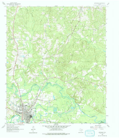 United States Geological Survey Jefferson, TX (1962, 24000-Scale) digital map