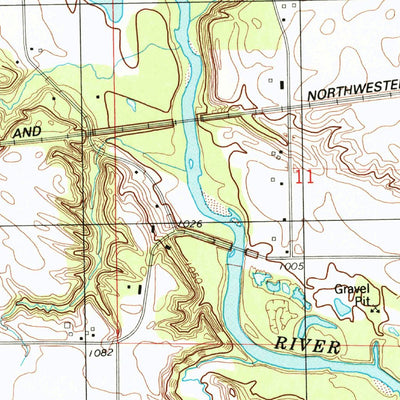 United States Geological Survey Jefferson West, IA (1986, 24000-Scale) digital map