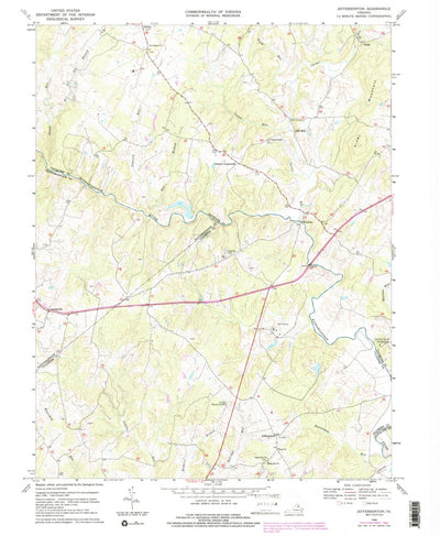 United States Geological Survey Jeffersonton, VA (1966, 24000-Scale) digital map