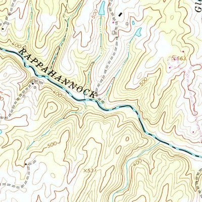 United States Geological Survey Jeffersonton, VA (1966, 24000-Scale) digital map