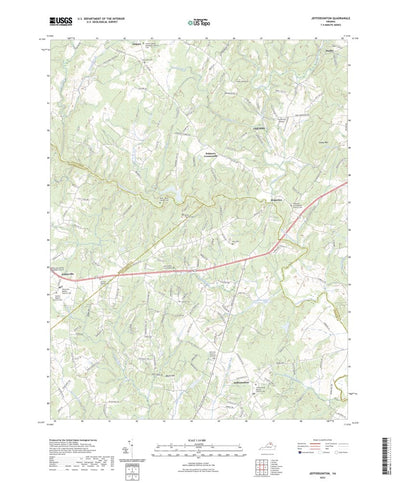 United States Geological Survey Jeffersonton, VA (2022, 24000-Scale) digital map