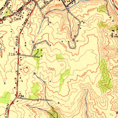 United States Geological Survey Jeffersontown, KY (1951, 24000-Scale) digital map