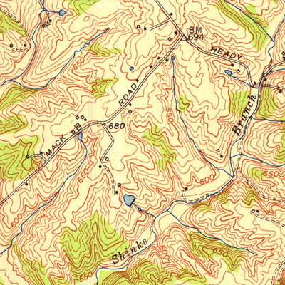 United States Geological Survey Jeffersontown, KY (1951, 24000-Scale) digital map